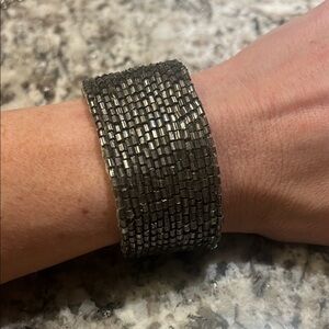 Club Monaco Silver Satin Label